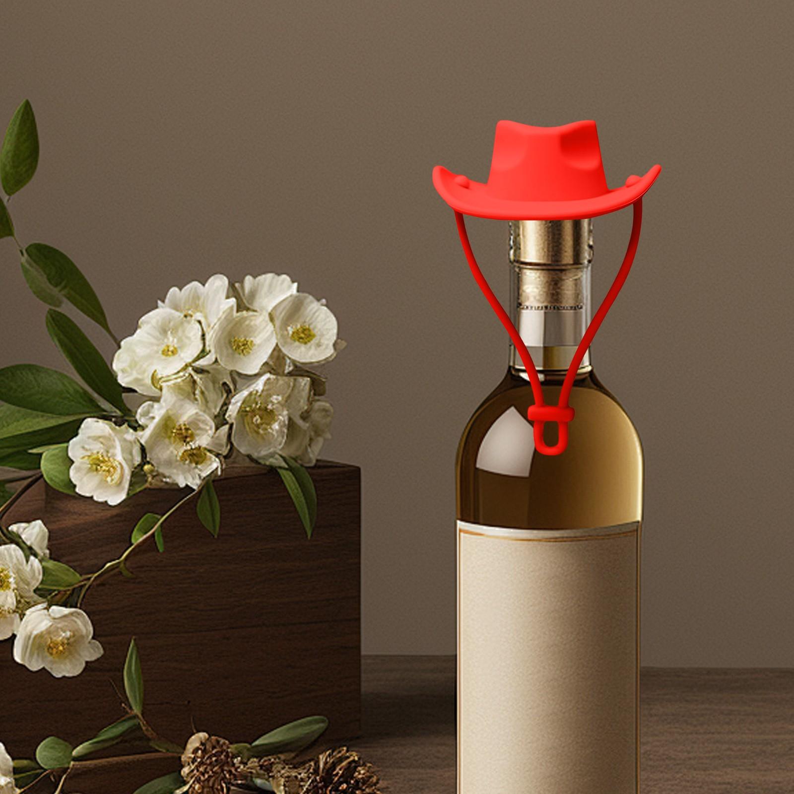 

Wine Bar Gadgets Funny Hat Shape Silicone Wine Stopper Decorative Bottle Caps Champagnes Sealing Plug Kitchen Gadget