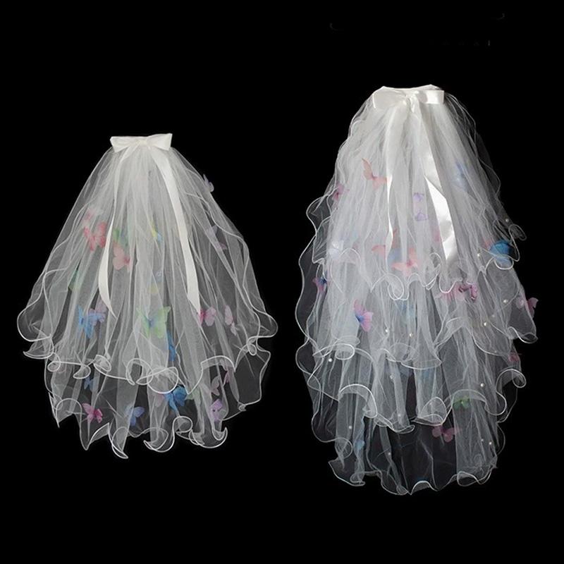 1 Wedding Bridal Headcloth Butterfly Photography Prop Colorful Butterfly Headcloth Accessory