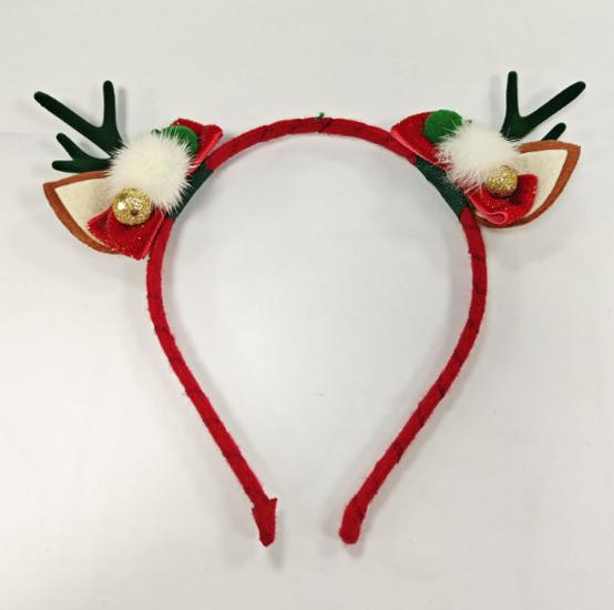 2025 Christmas Antler Headband Hair Tie - Women's Holiday Hair Accessories