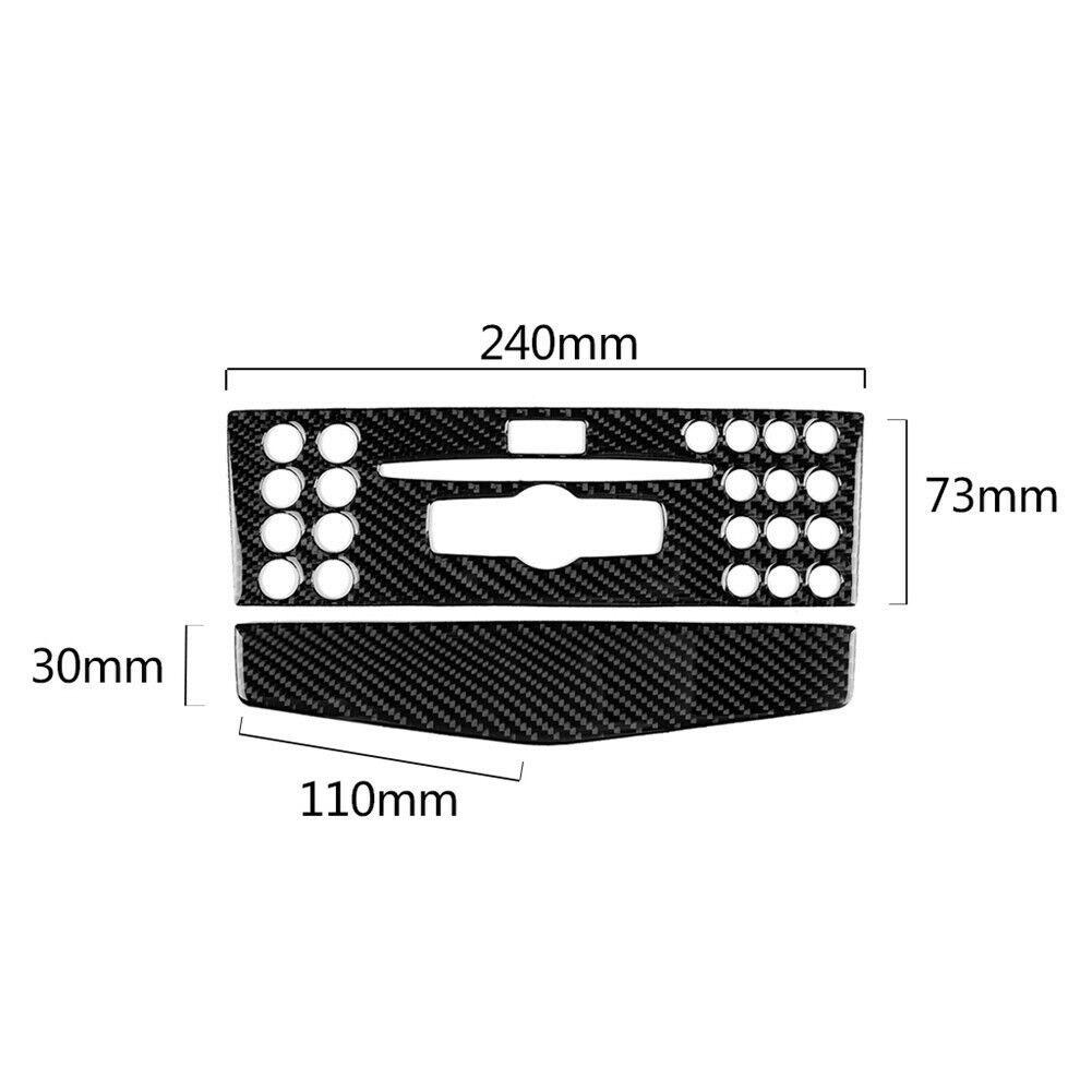 Parts CD Cover Trim Car Accessories Central Console Fits For Benz C-class W204 Replacement 2 Pcs/set 2007-2010