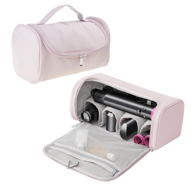Practical Hair Dryer Organizers Large Interior Home Accessory Portable for Unsightly Wires Sturdy PU Materials