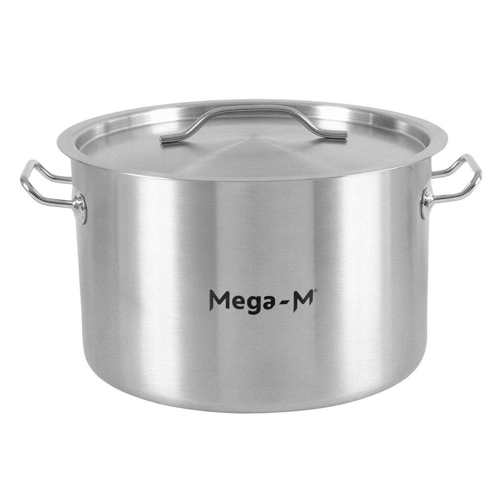 Pentola per Catering Bassa con Coperchio Mega-M Standard 23L Diam. 35 Cm X A 22 Cm N