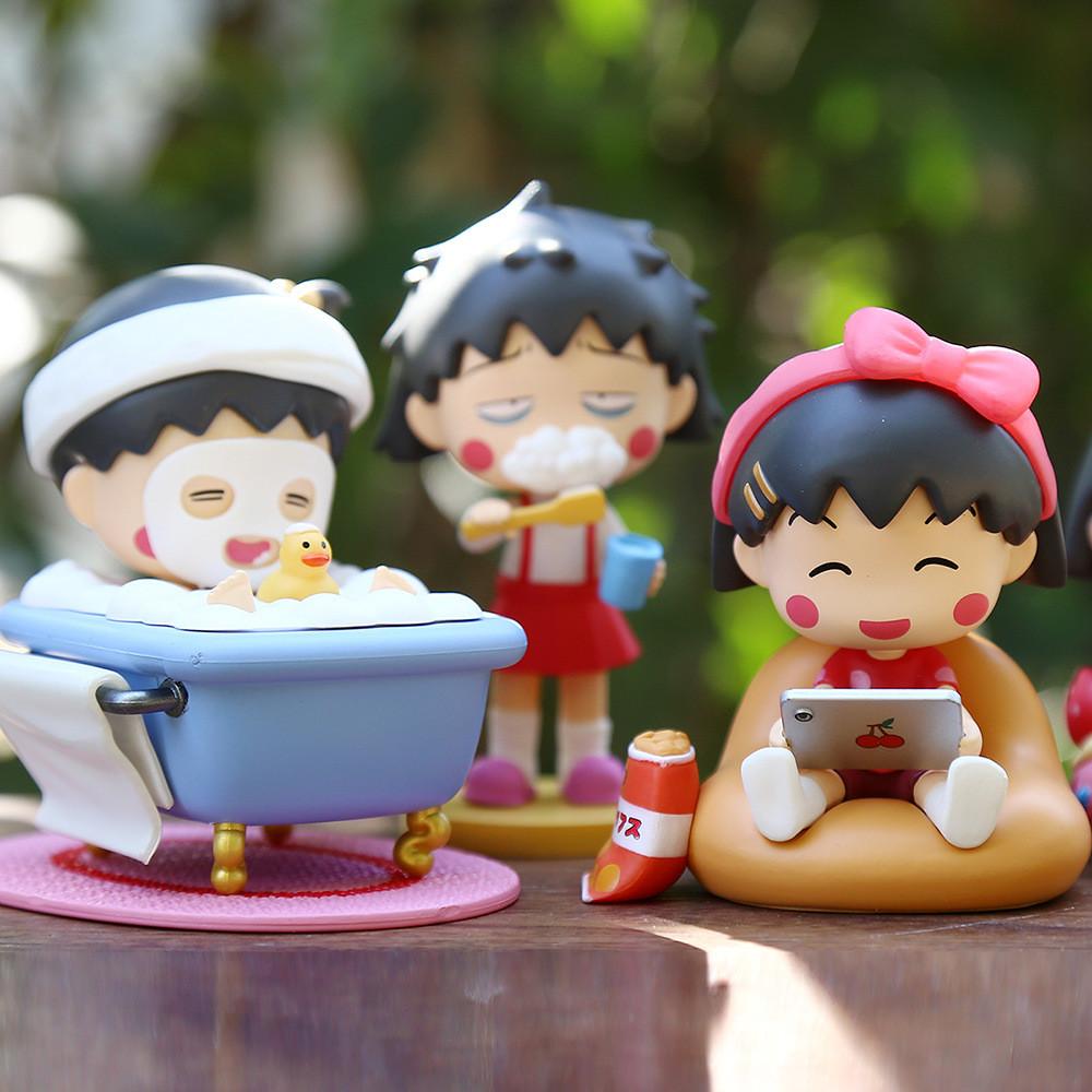 Whimsical Cherry Maruko Anime Figure Adorable Pvc Collectible Doll For Decoration