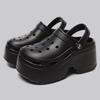Fashion Women Slippers Platform Metal Decoration Sandals Wedges Shoes Outdoor Clogs Thick Sole Slipper Ladies Flip Flops Garden Shoes