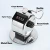 Handheld Tally Counter Tool 4 Digit Number Count Clicker Counter Hand Mechanical Pitch Counters for Coaching,Knitting,Fishing,