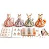 Kit per tessitura con perline Piccole Perline Kit per Arte con Perline Design Carino Kit Vestito con Perline 3D Decorazione per la Casa