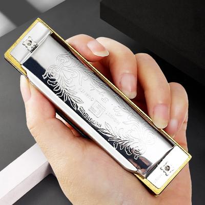 For SUZUKI Beginner Harmonica Key of C Mellow Tone Mini Portable Accurate Tuning Elegant Appearance Musical Instrument 10 Holes