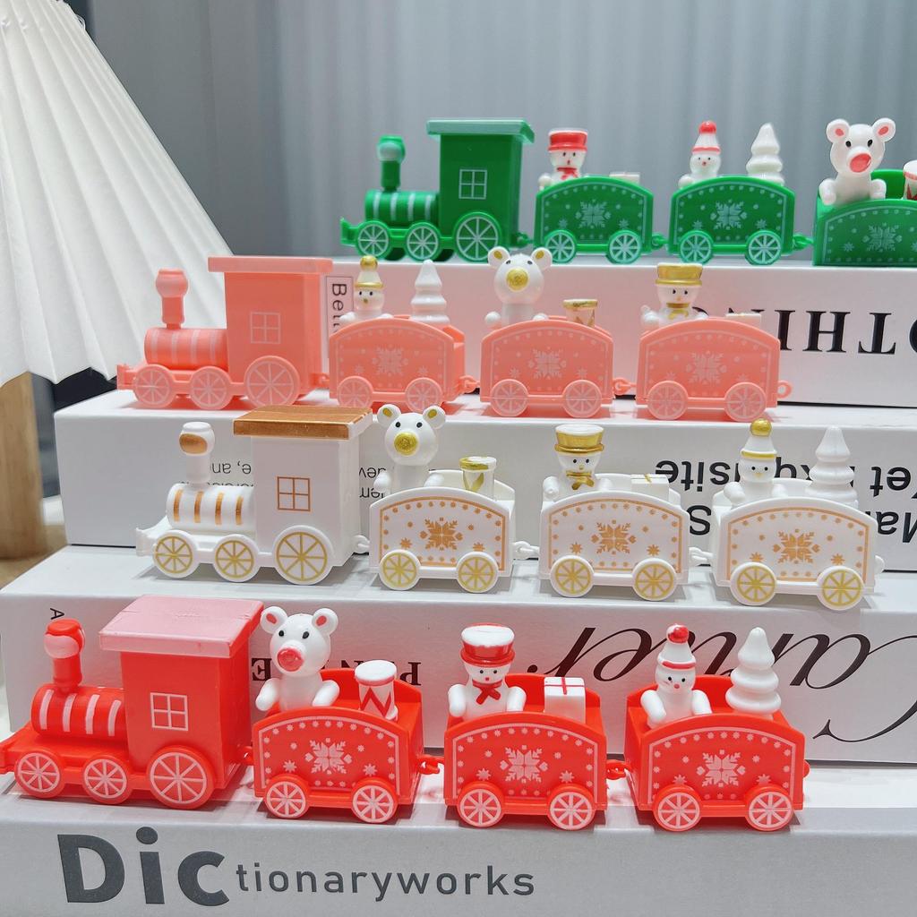 Creative Splicable Toy Train for Christmas Decorations & Window Display
