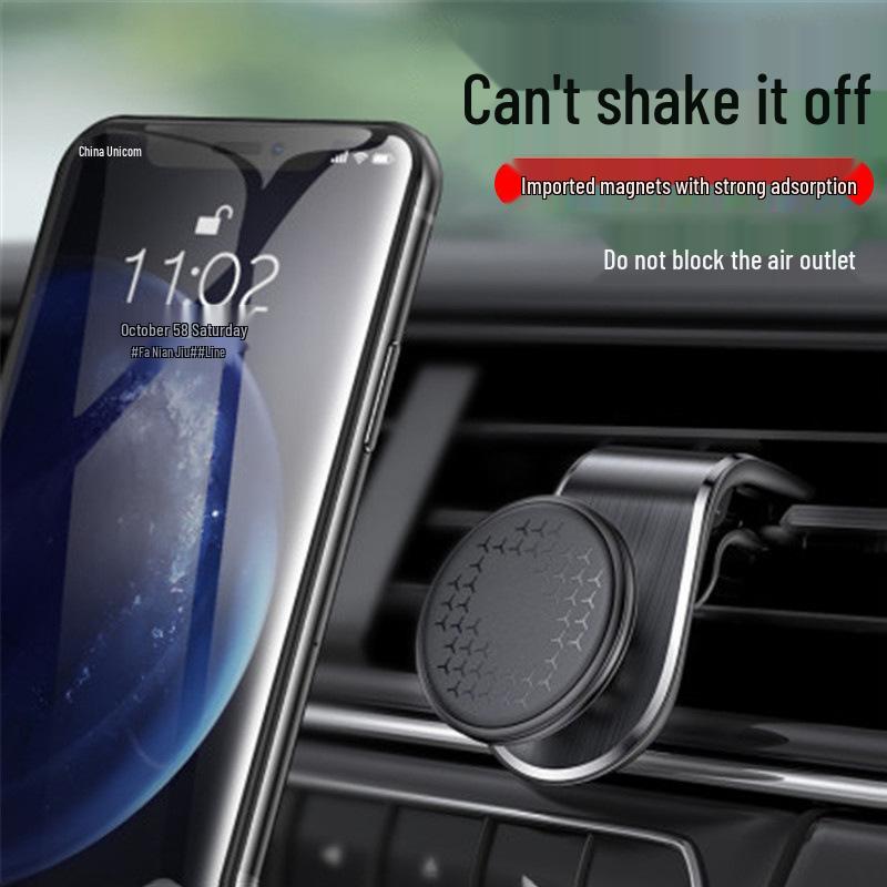 Supporto per telefono magnetico a forma di L per bocchetta d'aria dell'auto F3