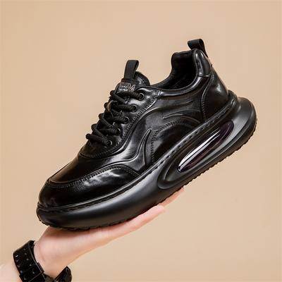 Fashion High Quality Casual Leather Shoes Fashion Soft Sole Comfortable Driving Shoes All-match Formal Business Non-slip Men Sneakers