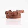 Elegant Japanese & Korean Women's Stone Pattern Buckle Leather Belt