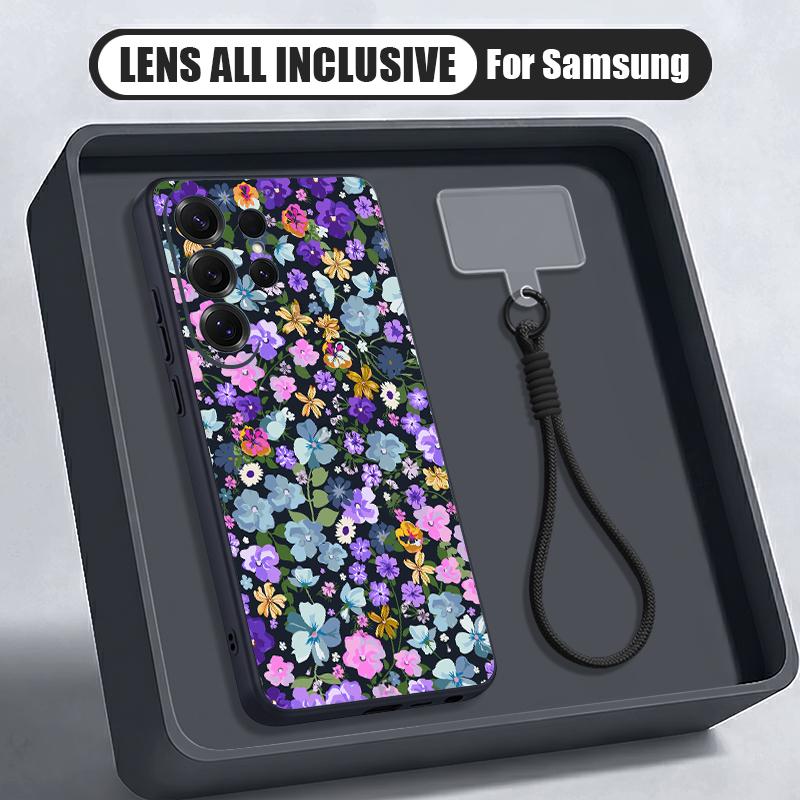 Oil Painting Flower Case For Samsung S26 Ultra S25 FE S24 S24 Plus A57 A37 A17 A56 A36 A16 A55 A35 A15 A54 5G Hybrid Magnetic Matte Cover