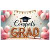 Grad Success Display Shiny Letters Congrats Display Congrats Grad Display Gold Theme Graduation Banner For Graduation Backdrop