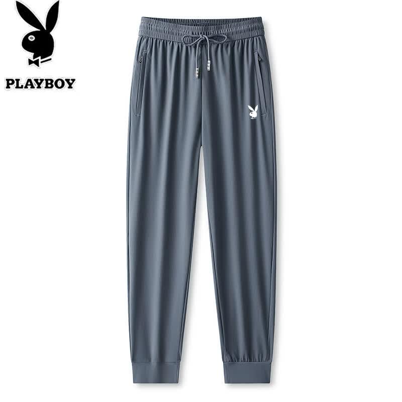 Playboy Men s Summer Ice Silk Quick-Dry Casual Pants 3XL