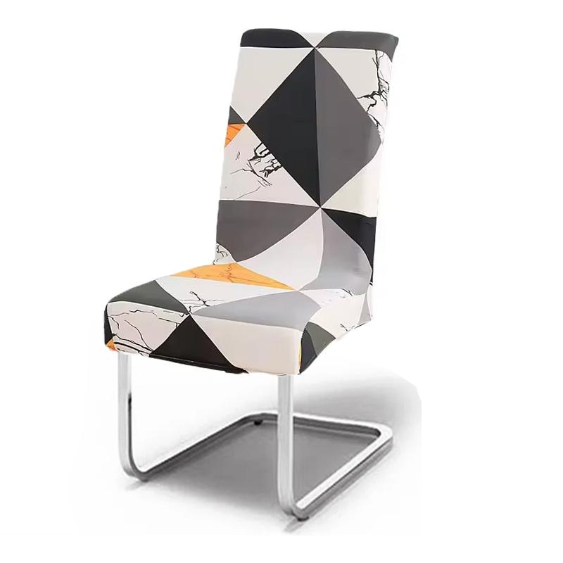 

1/2/4/6Pcs Geometric Printed Dining Chair Cover Elastic Spandex Chair Cover Stretch Chair Case For Living Room El Wedding 1pc