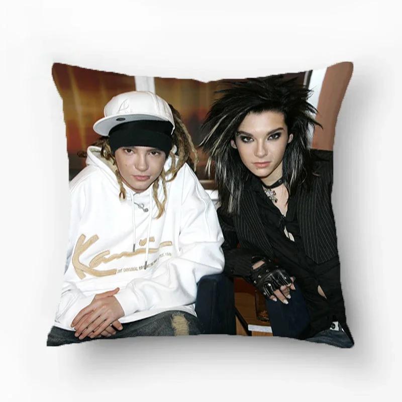 Tokio Hotel Kissenbezüge Dekorative Sofakissen Quadratischer Kissenbezug 45*45 Möbel Doppelseitiger Druck Kissenbezug Kissen