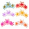 Large Flower Hair Claw Clip 4.3in Women Girls Hair Crab Hawaiian Hair Claws for Thin Medium Hair
