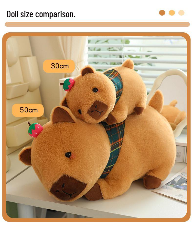 Capybara Plush Backpack for Kids - Cute Doll Toy