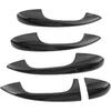 Pour Fibre de Carbone 4pcs Garniture de Couvercle de Poignée de Porte de Voiture, Garniture de Couvercle en Fibre de Carbone ABS pour Classe C W205 GLC X253 2015-2018