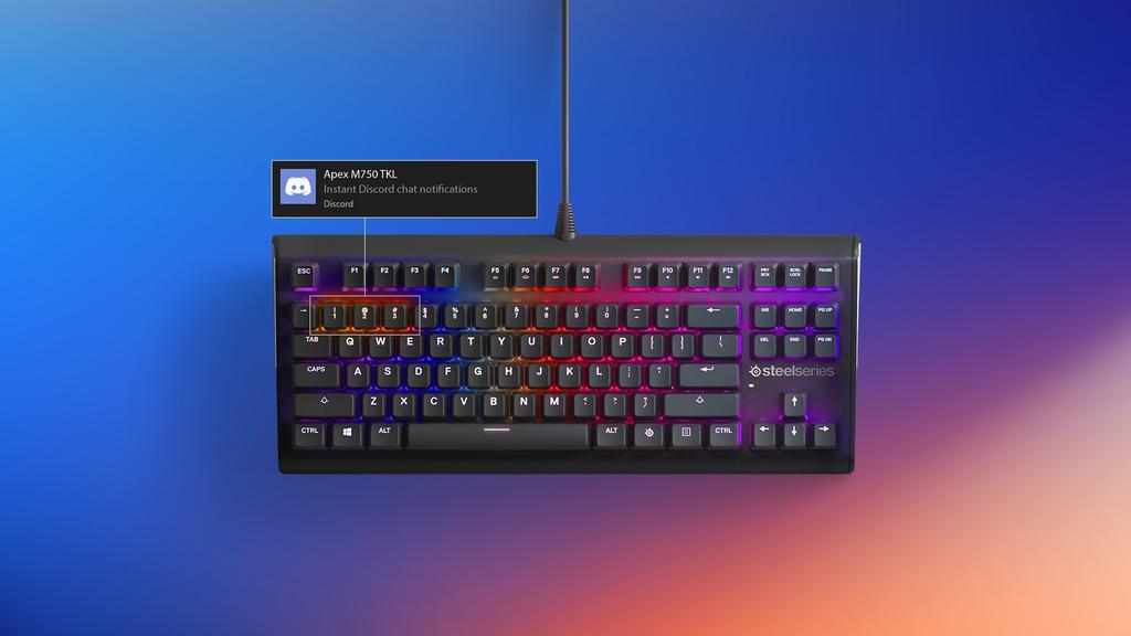[Official Japanese Product] SteelSeries Apex M750 TKL 64720 Tenkeyless Mechanical Keyboard with English Layout
