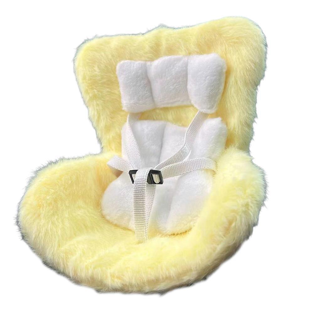 Car Seat Vent Clip For 17CM Dolls Cute Safety Carseat With Soft Cushion Car Safety Seat Ornament Cars Air Vent Decoration Chair