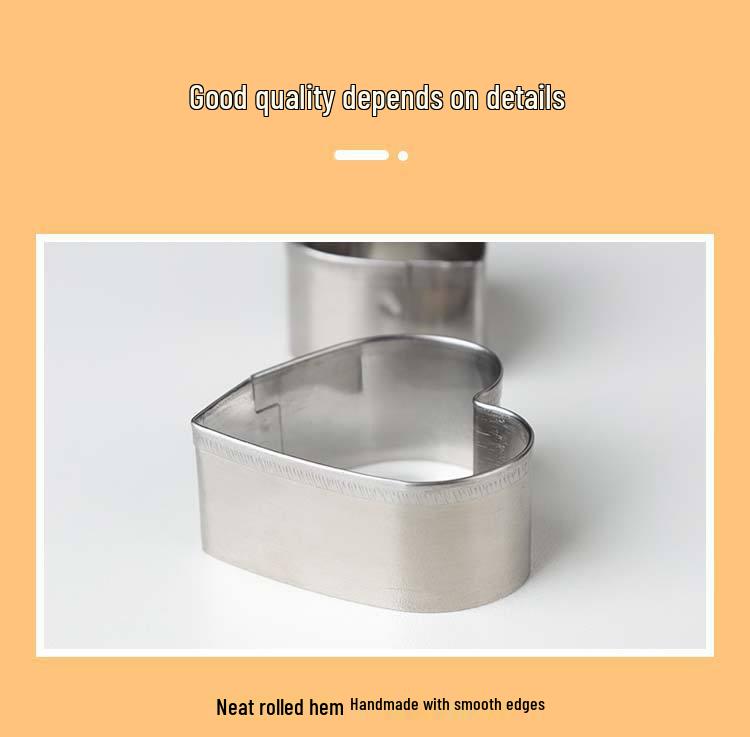 30-Piece Stainless Steel Star and Round Mousse Ring Cookie Cutter Set