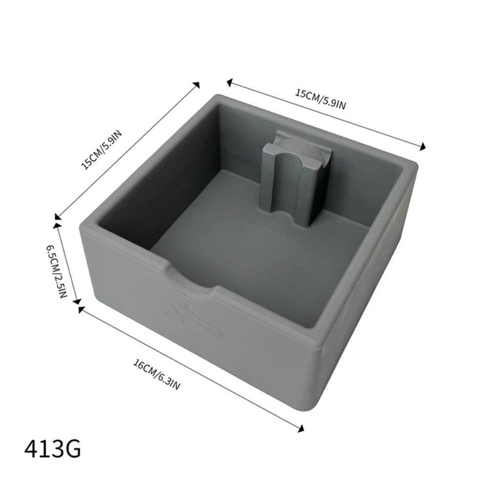 Silicone Espresso Knock Box Non-Slip Base Coffee Puck Box Coffee Grounds Bin  Espresso Accessories