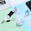 For ID Cards Neck Mobile Phone Straps Hang Tag Hanging Neck Key Chain Lanyard Marble Texture