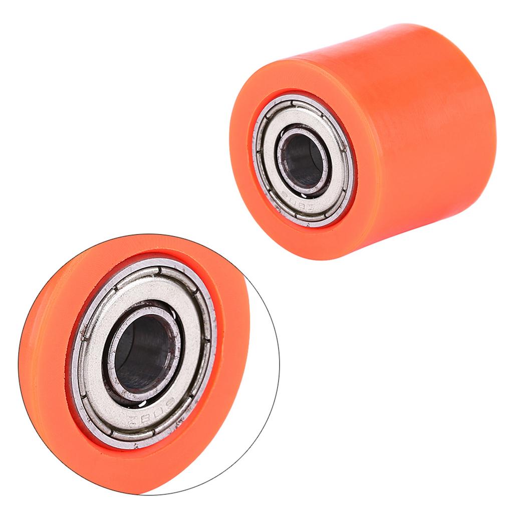 8mm Universal Chain Roller Tensioner Pulley Wheel Guide for Motorcycle Dirt Bike Enduro Orange