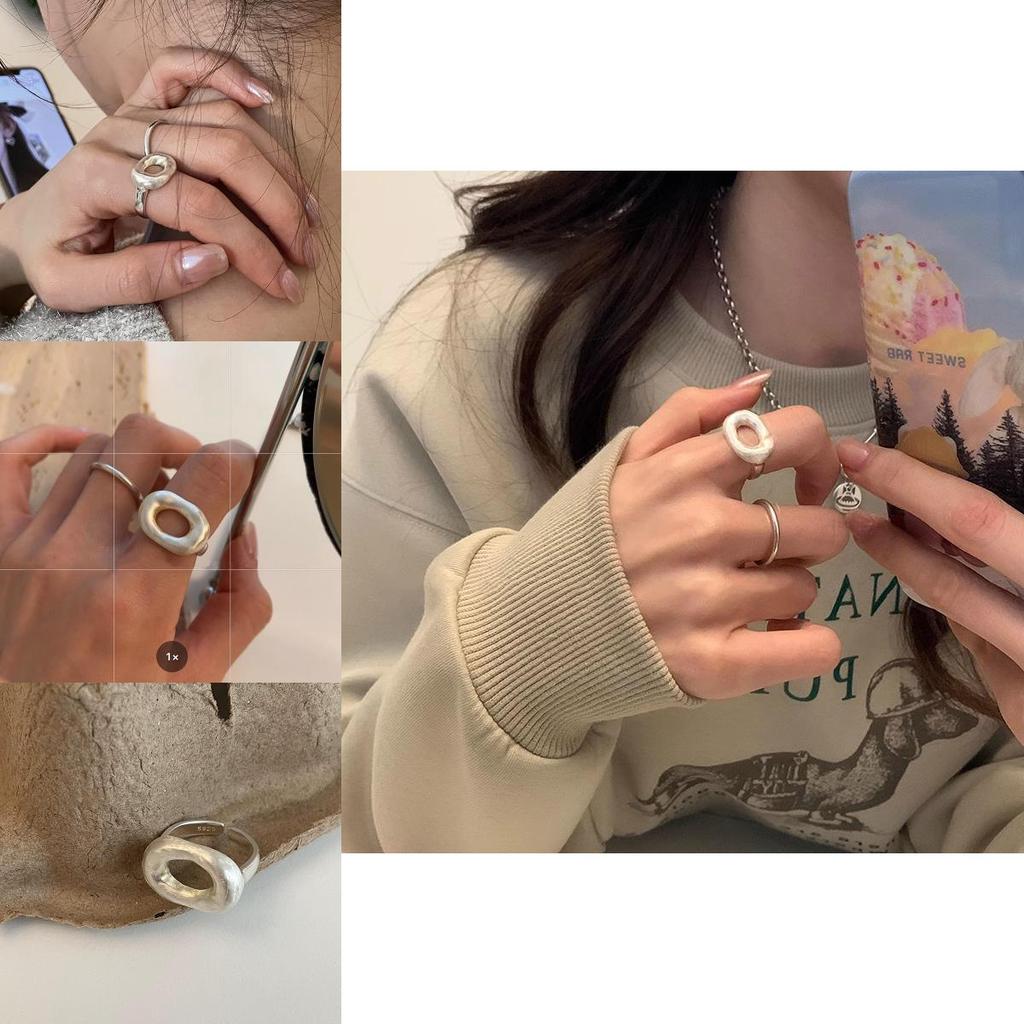 Classy Contemporary And Korean Inspired Ring For Women With A Chic Geometric Open Design Circle