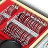 104Pcs Optical Lens Trial lens set Eye Test Optometry trial lens case Metal Trim Evidence Box