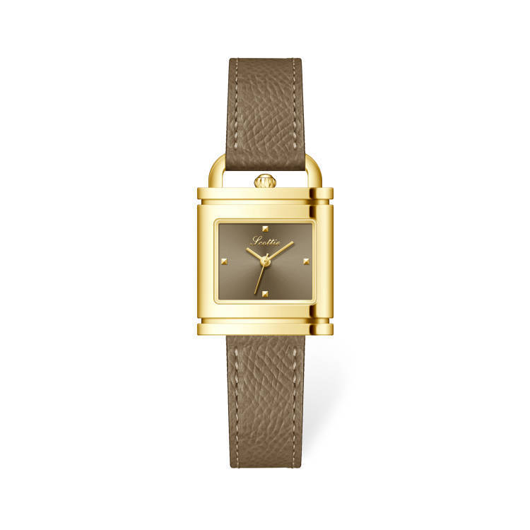 9741 Steel Belt Watch Fashion Square Lock Watch Belt