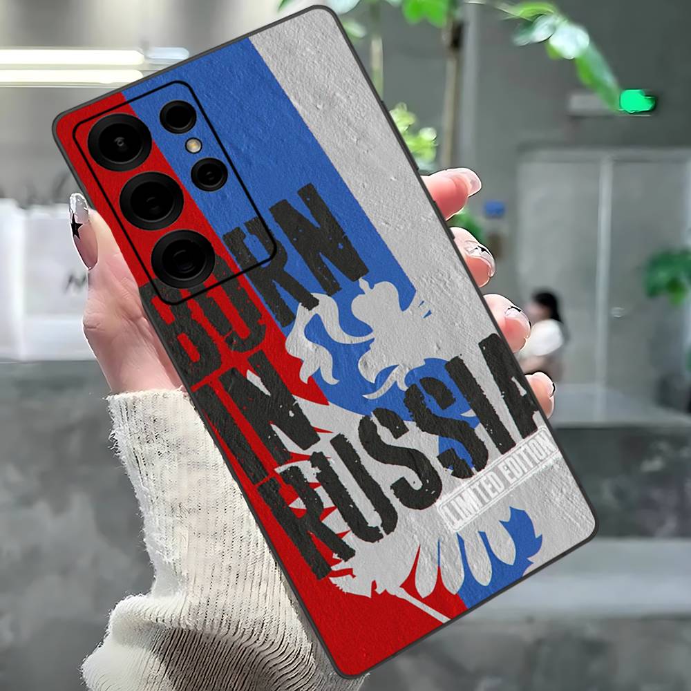 Popular Flag Of Russia Phone Case For Samsung S 24 Fe 25 Ultra Plus 20 Lite 21 30 22 23 24 22 Ultra 5G Fundas