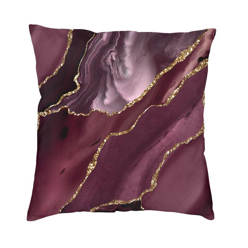 Marble Teal Agate Pattern Cushion Cover 45X45 Home Decor 3D Printing Marble Texture Throw Pillow For Living Room Two Side