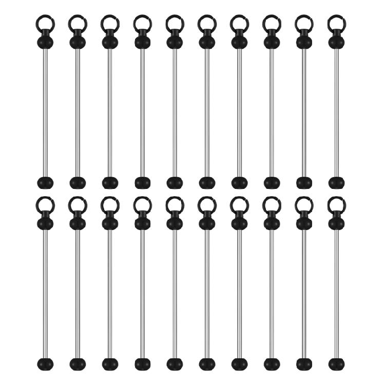 Stylish Keychain Clips with Sturdy Chains and Open Jump Rings 20 Pcs Set Accessory for Personalized Keychains Use