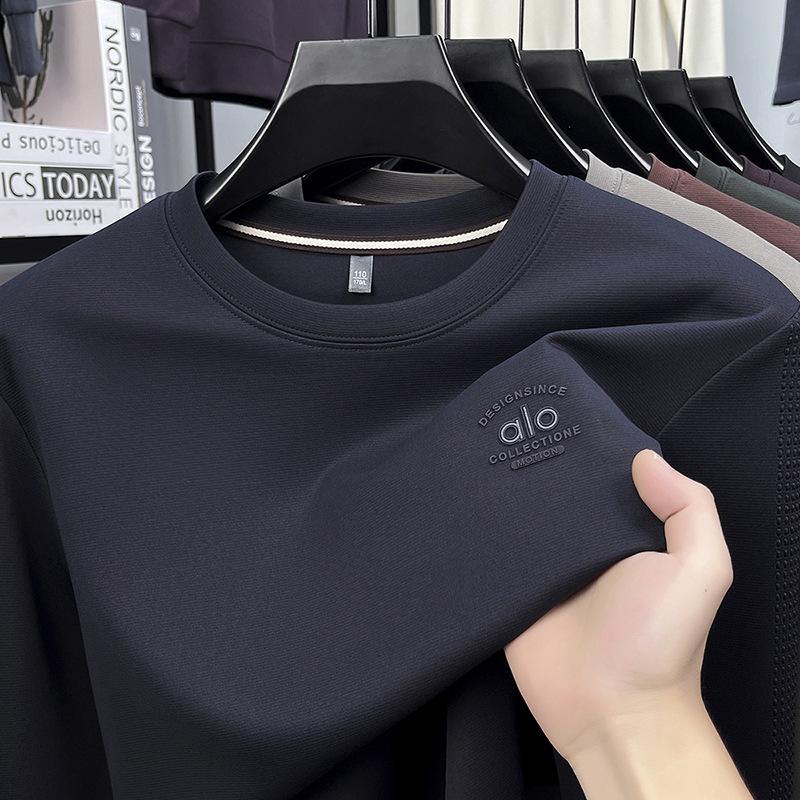 Autumn Men s Long Sleeve Hoodie Casual Crew Neck T-Shirt M
