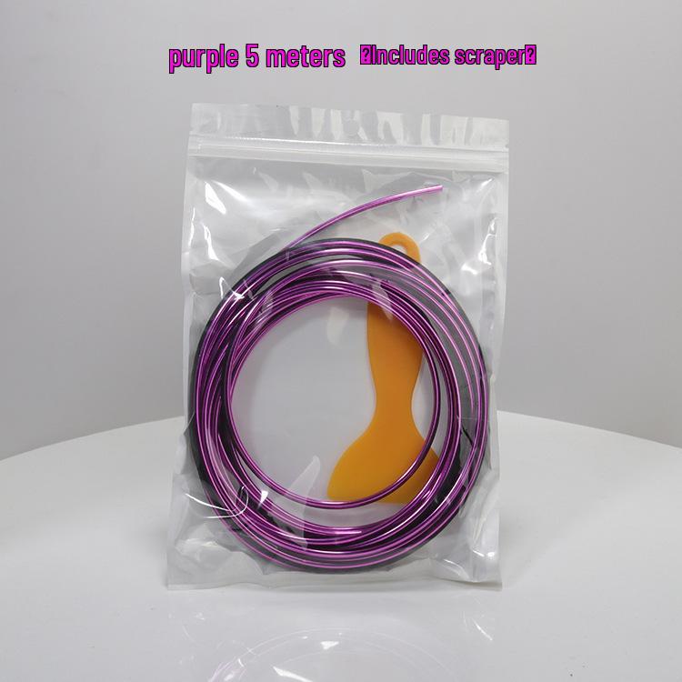 Chrome Car Interior Trim Strip for Door, Console, and Dashboard