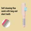 Pet Grooming Comb Self-Cleaning Dog Deshedding Brush Gentle Undercoat Rake for Detangling Dematting Long Matted Fur On Cats And Dogs