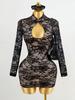 2026 Autumn European & American Sexy Lace Hollow-Out Slimming Dress