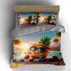 Pineapple tropical vacation Bedding Duvet cover sets Duvet covers Pillowcases gifts (1 * Duvet Cover 2 * Pillowcases, without duvet insert)