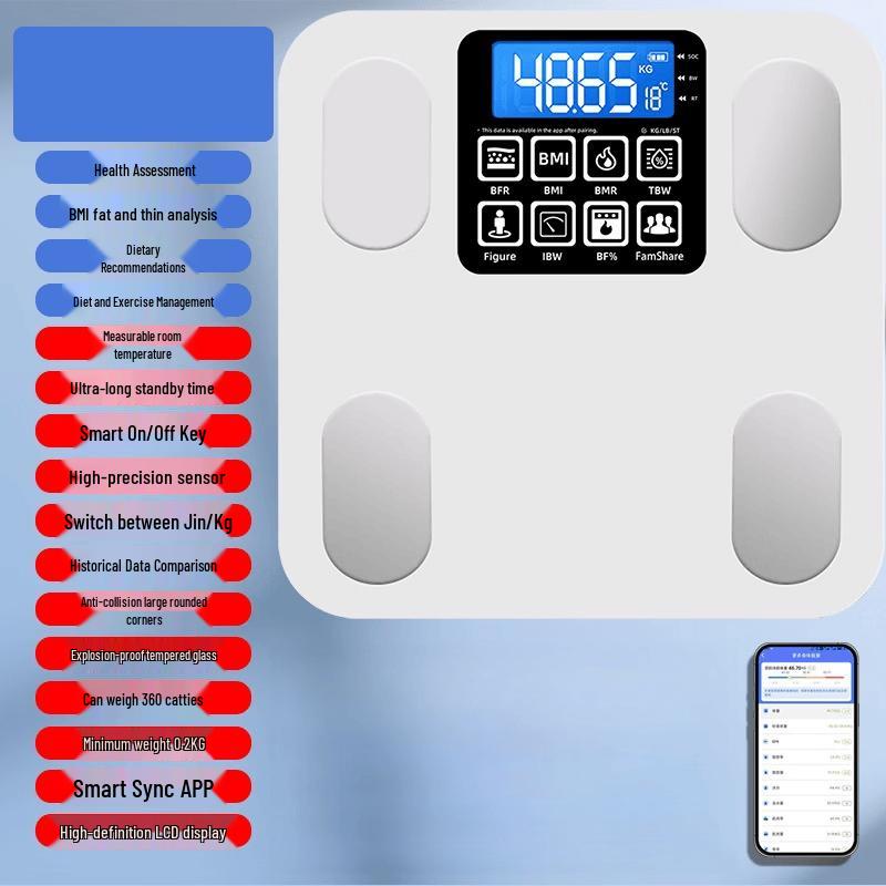ZISIZ P20B Smart Bluetooth Body Fat Scale