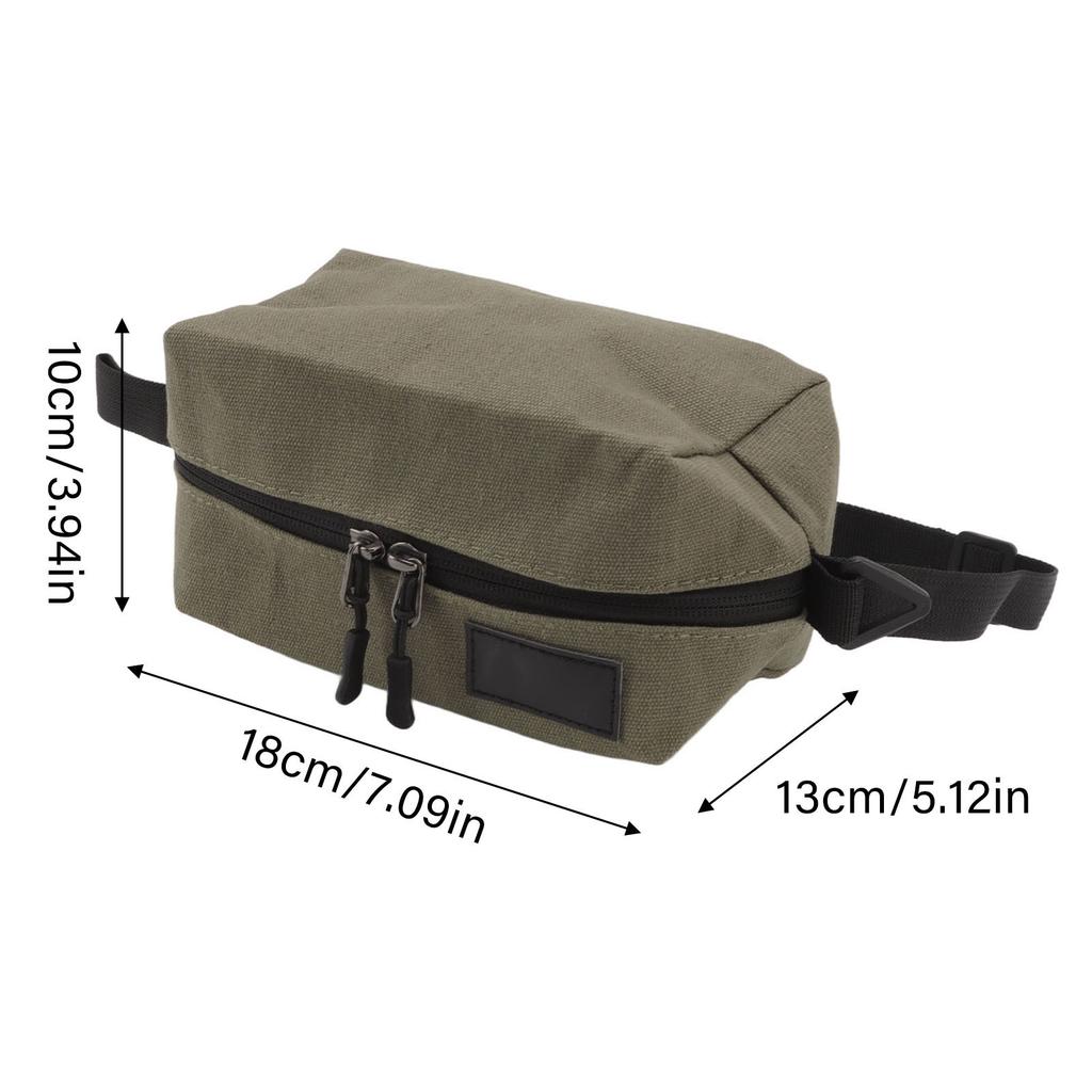 Outdoor Camping Taschentuchspenderbox Canvas Toilettenpapierhalter Serviettenpapieretui für Zelt Haus Büro OD Grün
