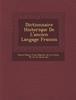 Kniha Dictionnaire Historique De L'Ancien Langage Fran OIS