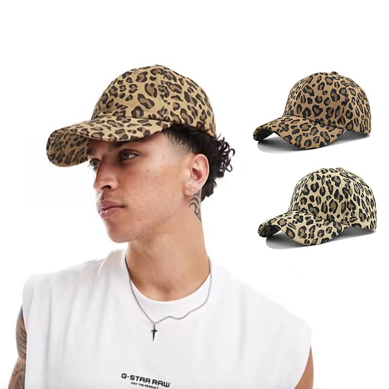 1 pièce Casquette de baseball pour femme Style Personnalité Imprimé Léopard, Chapeau Vintage à Profil Bas Réglable, Activités de Plein Air et Cadeau d'Été