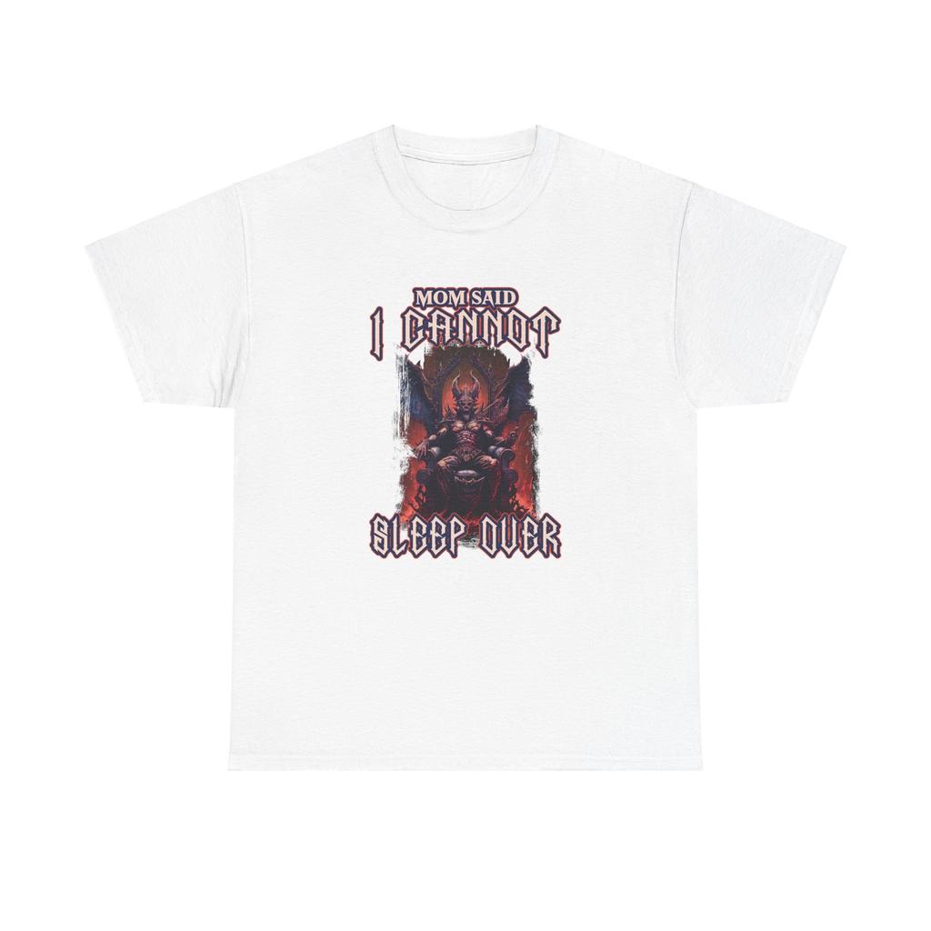 Mom Said I Cannot Sleep Over Skeleton Demon T-Shirt Funny Shirt Cringy Shirt