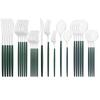 Mirror Dinnerware Set Stainless Steel 30Pcs Black Gold Tableware Knife Fork Spoon Dinner Set Cutlery Spoon Dessert Flatware Set