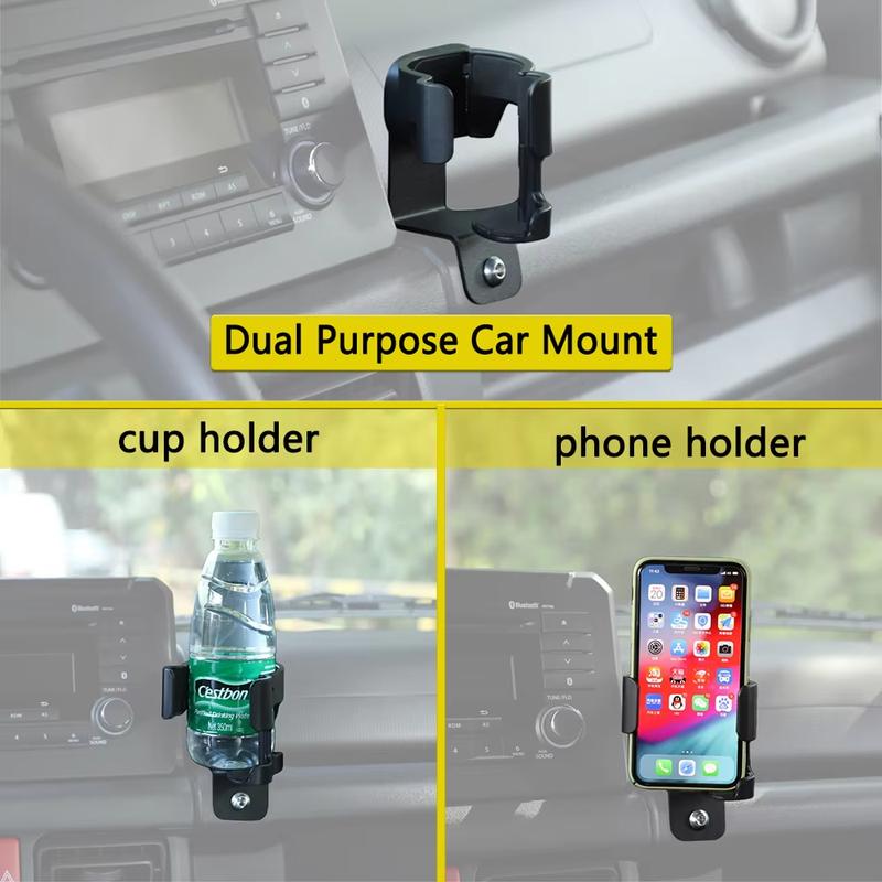 Dashboard Storage Tray Cup Holder Phone Bracket for Suzuki Jimny JB64 JB74 GL XL -2025 Center Console Car Mount Accessories