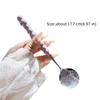 New Stainless Steel Pearl Handle Spoon Five-color Imitation Ceramic Stirring Spoons Long Handled Dessert Spoon Household