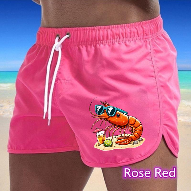 BBK-82 Summer New Men's Quick-Drying Swim Trunks Sports Pants Swimwear Beach Shorts Jogging Shorts Sports Creative Basketball Print