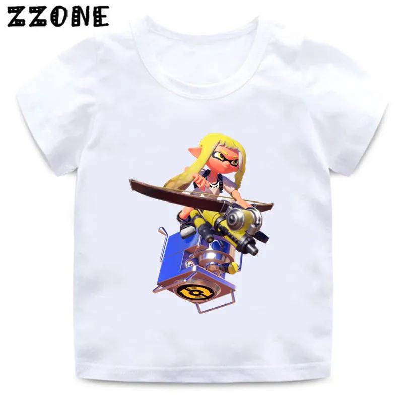 Splatoon 3 Funny Game Cartoon Kids TShirts Octolings Splatlands Girls Clothes Baby Boys T shirt Summer Children Topsooo5839